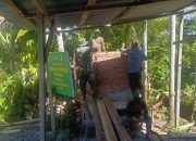 Infrastruktur Air Bersih Jadi Prioritas, Bak Penampungan TMMD Ke-127 Nagan Raya Masuk Tahap Pemasangan Batu Bata