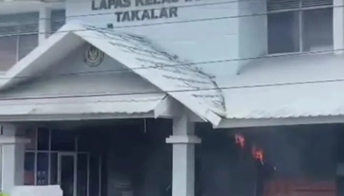 Lapas Kelas II B Takalar Terbakar