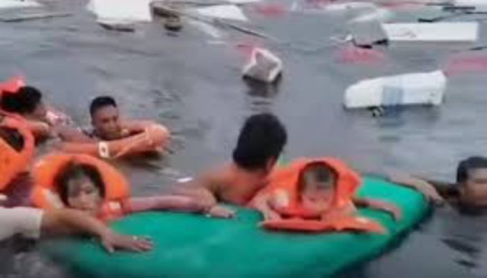 Terombang-ambing 3 Jam di Laut, Penumpang KM Cahaya Intan Celebes Diselamatkan Nelayan