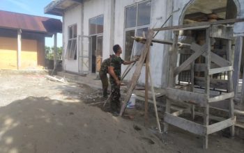 Gotong Royong Jadi Nafas TMMD ke 127 Kidim 0116 Nagan Raya di Ujong Blang