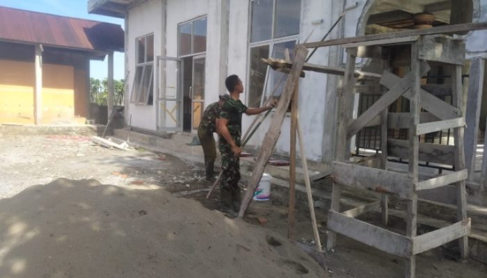 Gotong Royong Jadi Nafas TMMD ke 127 Kidim 0116 Nagan Raya di Ujong Blang