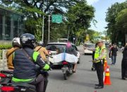 Ditlantas Polda Metro Jaya Rekayasa Lalu Lintas Saat Kirab Imlek Nusantara di Lapangan Banteng