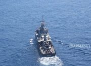 Jaga Perbatasan, TNI AL Padukan Kekuatan Kapal Perang dan Pesawat di Natuna