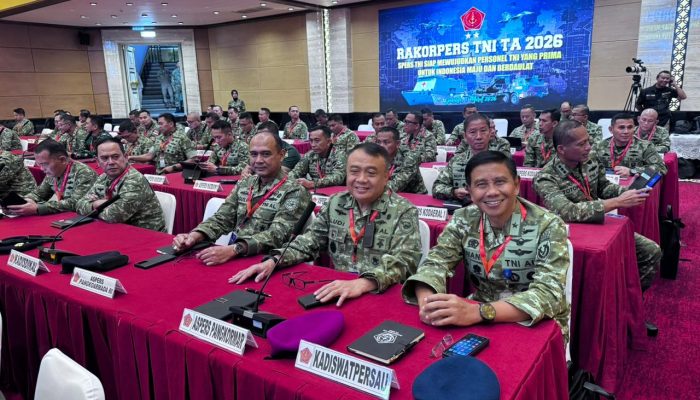 Aspers Pangkormar Mengikuti Rakorpers TNI TA 2026