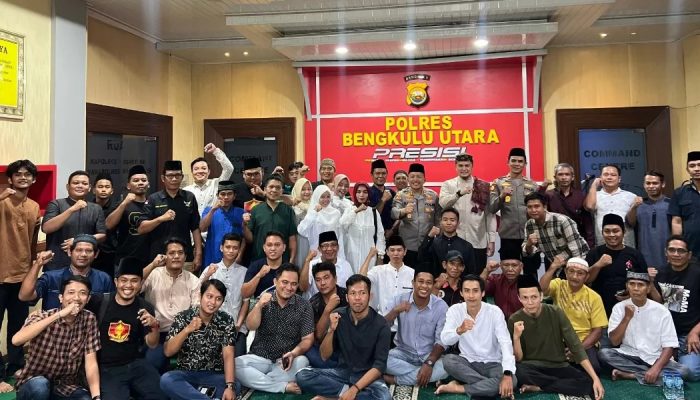 ‎Pererat Silaturahmi di Bulan Ramadan, Kapolres Bengkulu Utara Gelar Buka Puasa Bersama Awak Media