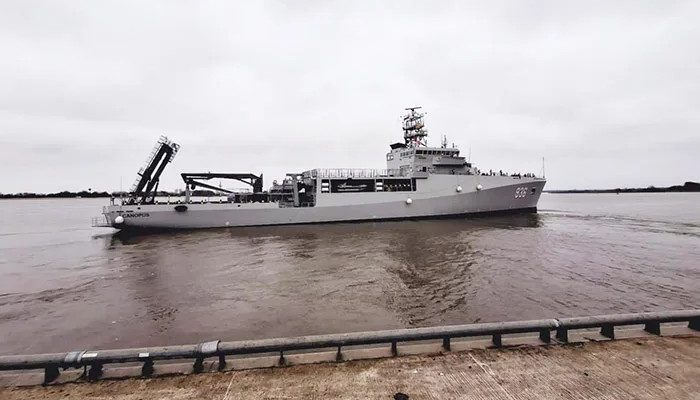 Menuju Indonesia! Kapal Survei Terbaru TNI AL KRI Canopus-936 Berlayar dari Jerman