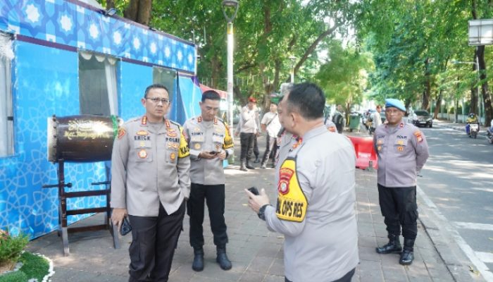 Kapolres Metro Jakarta Utara Cek Kesiapan Pospam Idul Fitri di Danau Sunter
