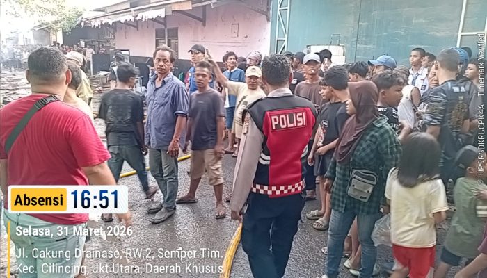 Polisi Selidiki Penyebab Kebakaran Hanguskan Tiga Rumah di Cilincing, Diduga Akibat Korsleting Listrik
