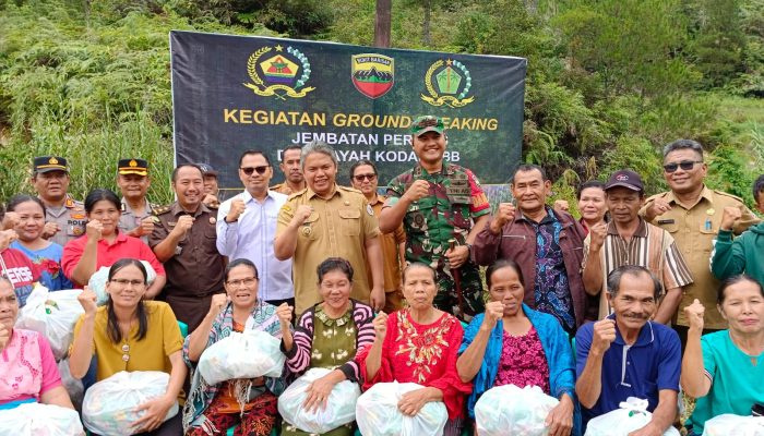 ‎Pemkab Taput dan Kodim 0210/TU Mulai Pembangunan Jembatan Sitakka