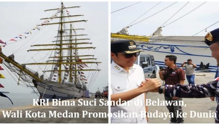 KRI Bima Suci Sandar di Belawan, Wali Kota Medan Promosikan Budaya ke Dunia