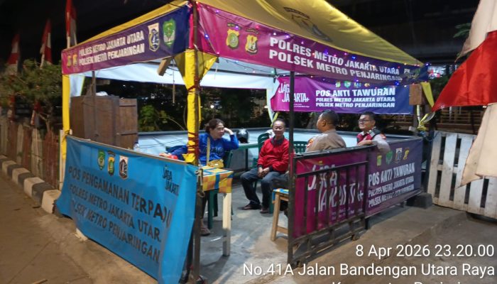 Polsek Metro Penjaringan Intensifkan Pos Pantau, Antisipasi Tawuran di Malam Hari