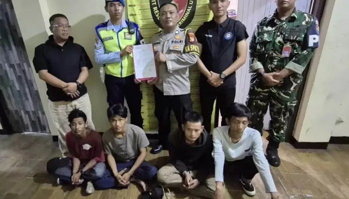 Satpom Lanud Halim Perdanakusuma Amankan Empat Terduga Pelaku Jual Beli Obat Keras Ilegal