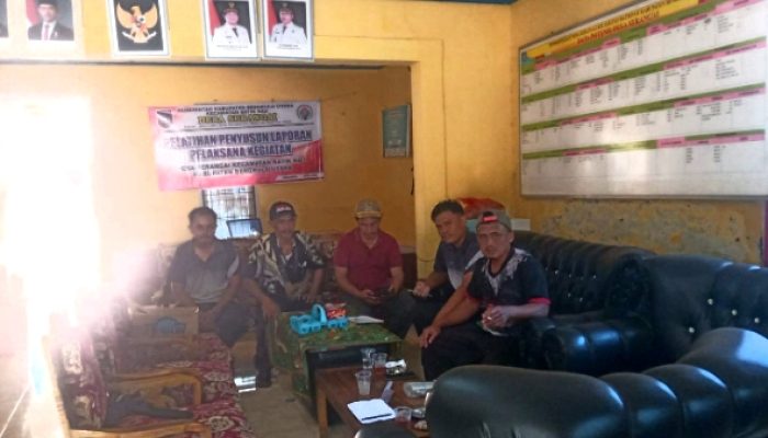 ‎Sinergi Pemdes Serangai dan Media: Kades Keluhkan Kondisi Kantor Desa yang Langganan Banjir