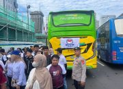 ‎Pastikan May Day Kondusif, Polres Lebak Kawal Keberangkatan Massa Buruh ke Monas