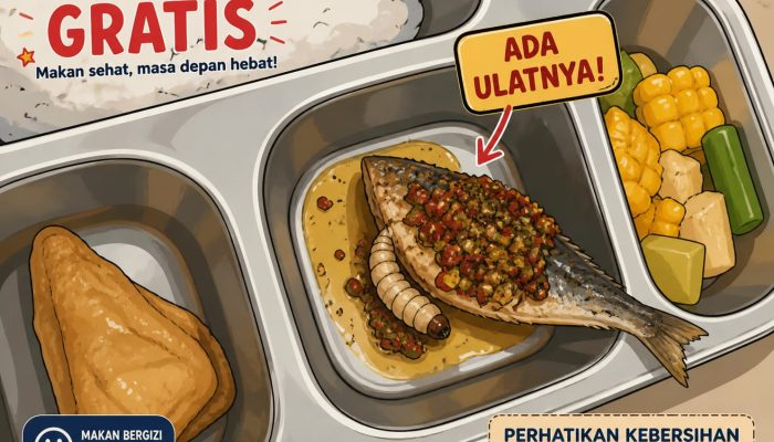 SPPG Panggorengan Akui Ada Ulat di Ompreng MBG Siswa, Pengawasan Program Makan Gratis di Madina Dipertanyakan
