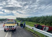 ‎Kecelakaan Maut di Tol Medan–Tebing Tinggi: Bus Halmahera Hantam Pick Up, 4 Orang Tewas