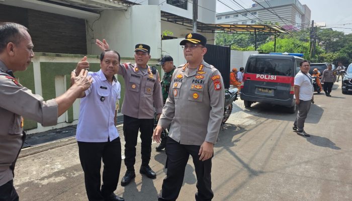 Kapolres Metro Jakarta Utara Tinjau Lokasi Kebakaran Maut di Sunter, Empat Orang Meninggal Dunia