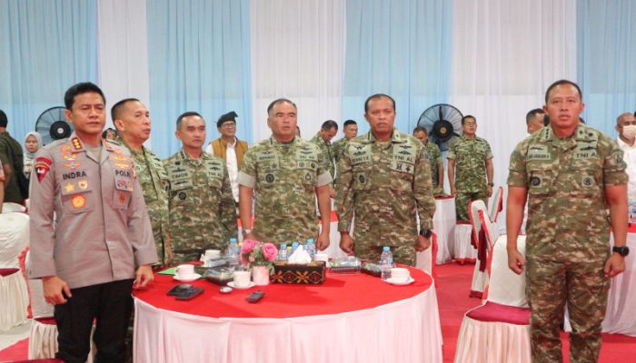 Danlanal Bintan Mewakili Dankodaeral IV Hadiri Peresmian Operasional 1.061 KDKMP Secara Online Oleh Presiden RI