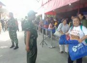 Polsek Metro Penjaringan Monitoring dan Amankan Bakti Sosial Pembagian 600 Paket Sembako di Wihara Satria Dharma