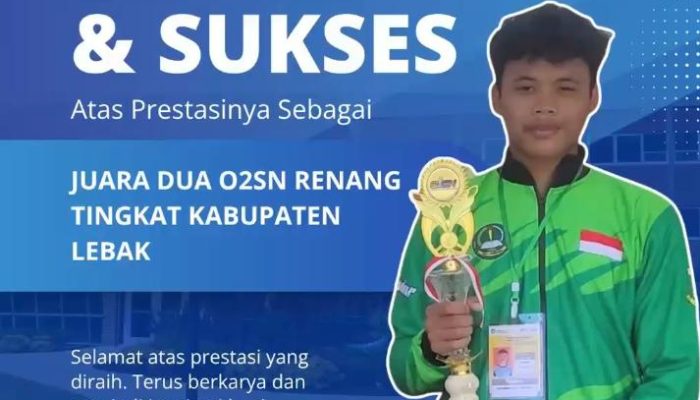 SMAN 2 Leuwidamar Kembali Torehkan Prestasi: Siswa Raih Juara O2SN Renang dan Panjat Tebing Tingkat Kabupaten Lebak