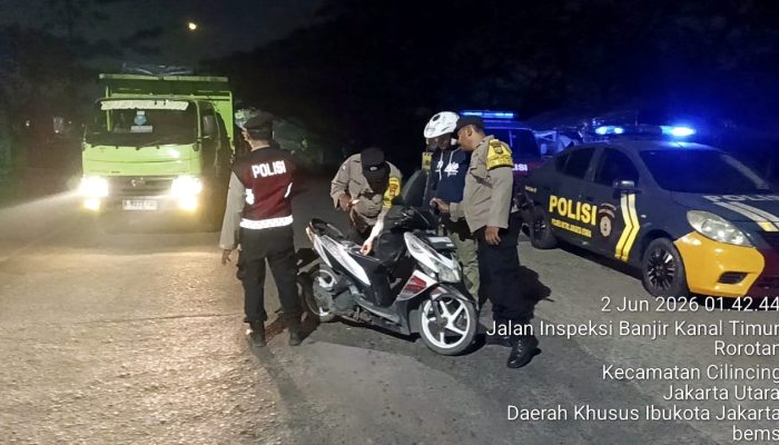 Polsek Cilincing Gelar Razia Stasioner dan Patroli KRYD, Antisipasi Tawuran hingga Curanmor