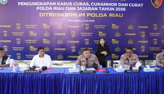 Polda Riau Bongkar 1.333 Kasus Kejahatan Jalanan, 525 Tersangka Diamankan