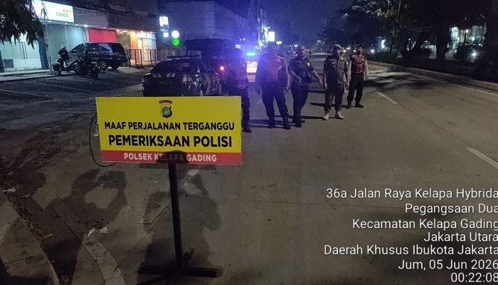 Polsek Kelapa Gading Tingkatkan Patroli KRYD, Cegah Tawuran dan Kejahatan Jalanan