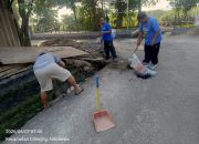 KAMPUNG MARUNDA BARU BERSIH-BERSIH, WARGA RT 004/03 GELAR KERJA BAKTI MASSAL