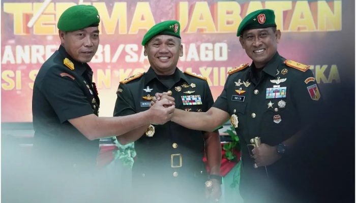 Mantan Wakil Inspektur Kopassus Yuri Elias Mamahi Resmi Jabat Danrem 131/Santiago Sertijab Danrem 131/Santiago