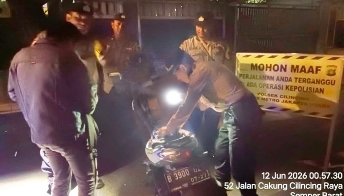 Polsek Cilincing Intensifkan Patroli KRYD dan Razia Stasioner, Antisipasi Tawuran hingga Kejahatan Jalanan