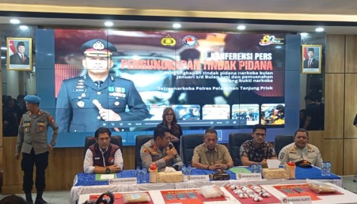 ‎Polres Pelabuhan Tanjung Priok Tetapkan 67 Tersangka Kasus Peredaran Gelap Narkotika Sabu dan Etomidate