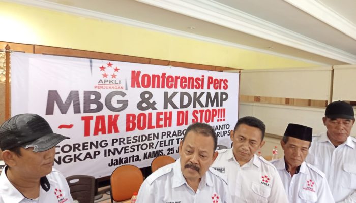 ‎APKLI PERJUANGAN: MBG dan KDKMP Tak Boleh Dihentikan, Investor dan Elit yang Terlibat Korupsi Harus Ditangkap