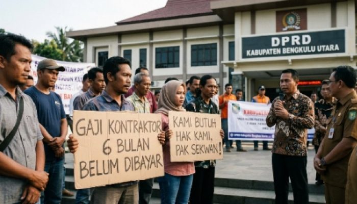 ‎Enam Bulan Gaji Nol Rupiah, Puluhan Pekerja Kontrak DPRD Bengkulu Utara Tuntut Kepastian