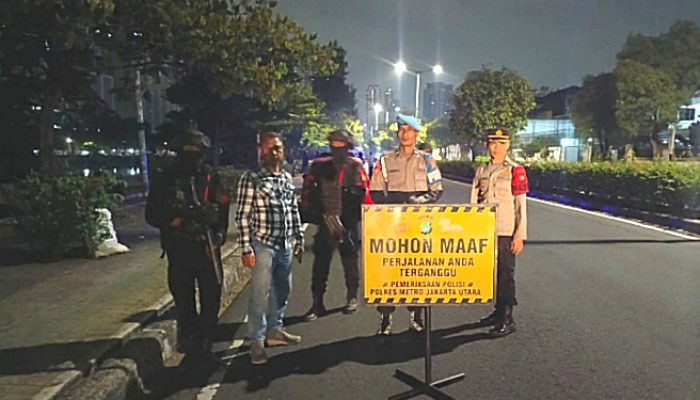 Patroli KRYD dan Razia Stasioner, Polres Metro Jakarta Utara Pastikan Situasi Tetap Kondusif