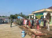Sinergi Kodim 0423/BU dan Warga Rehab Masjid Syuhada