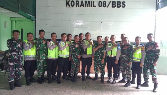 Perkuat Sinergitas, TNI-Polri di Bobotsari Bersilaturahmi