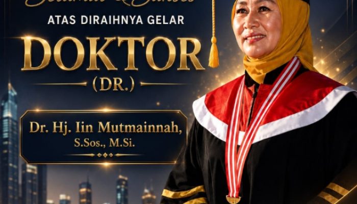 Resmi Bergelar Doktor, Wali Kota Jakarta Barat Iin Mutmainnah Diwisuda Bersama 1.404 Lulusan IPDN