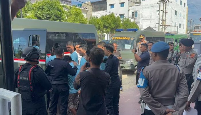 Kapolres Lhokseumawe Pimpin Pengamanan Pemindahan 459 Narapidana ke Lapas Baru