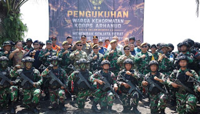 Latihan TNI Terintegrasi 2026, Danlanal Dumai Dikukuhkan Sebagai Warga Kehormatan Korps Arhanud TNI AD
