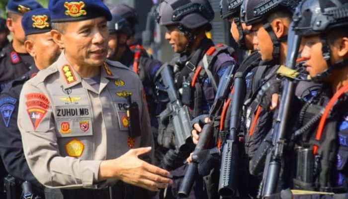Gelar Pasukan : Dansat Brimob Polda Jabar Pastikan Kesiapan Personel Batalyon B Pelopor