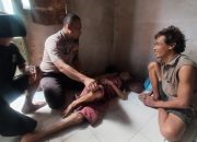 Peduli Kemanusiaan, Bhabinkamtibmas Duri Selatan Datangi dan Beri Bantuan Lansia Sakit Menahun