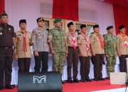 Danlanal Bintan Hadiri Upacara Peringatan Hari Pramuka Ke-65 Tingkat Provinsi Kepri
