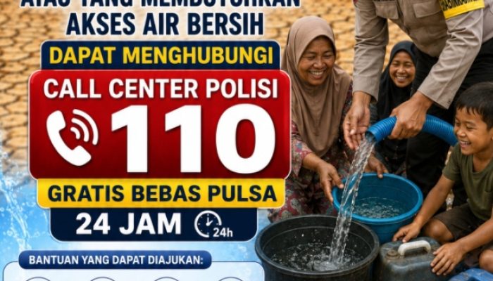 Hadapi Musim Kemarau, Polda Banten Siapkan Layanan Bantuan Air Bersih Melalui 110