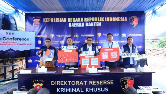 Polda Banten Ungkap 6 Lokasi Tambang Ilegal dan Penyalahgunaan BBM Bersubsidi, 7 Tersangka Ditahan