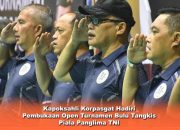 Kapoksahli Korpasgat Hadiri Pembukaan Open Turnamen Bulu Tangkis Piala Panglima TNI
