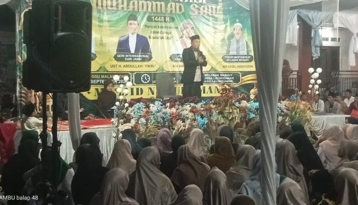 Khidmat Penuh Kekompakan: Warga Lebak Masigit Peringati Maulid Nabi 1448 H Bersama Jajaran Muspika