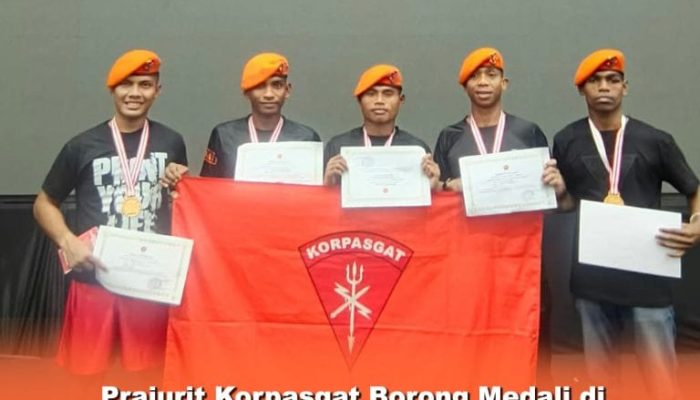 Prajurit Korpasgat Borong Medali di Kejuaraan Tinju Panglima TNI 2026