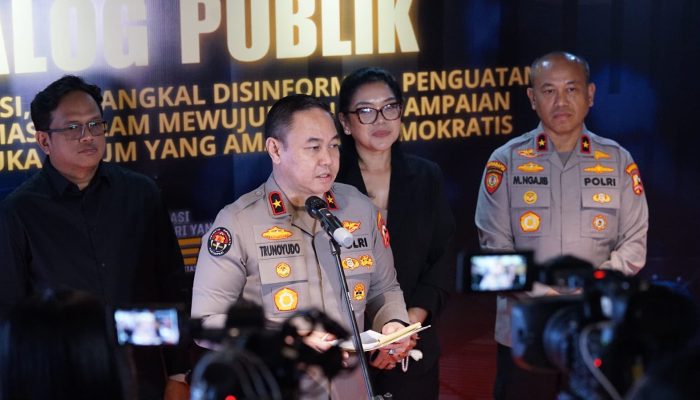 Kawal Aspirasi, Tangkal Disinformasi, Polri Dorong Ruang Demokrasi Tetap Aman melalui Dialog Publik