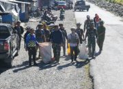 HUT TNI Ke-81 Tahun 2026, Kodim 1714/Puncak Jaya : TNI Peduli Sampah Bersama Masyarakat