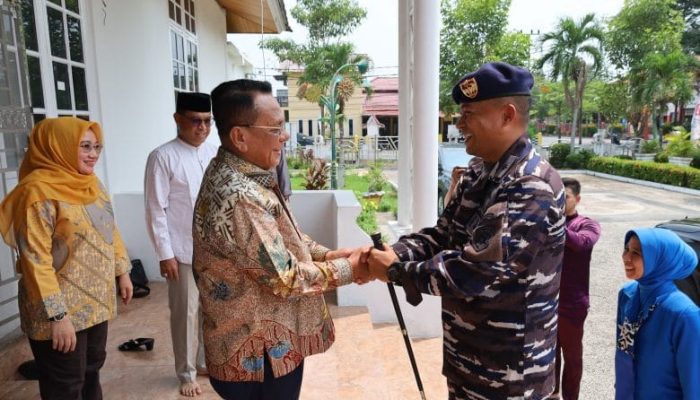 Kunjungi Negeri Seribu Kubah, Danlanal Dumai Bangun Sinergi Bersama Pemkab Rokan Hilir